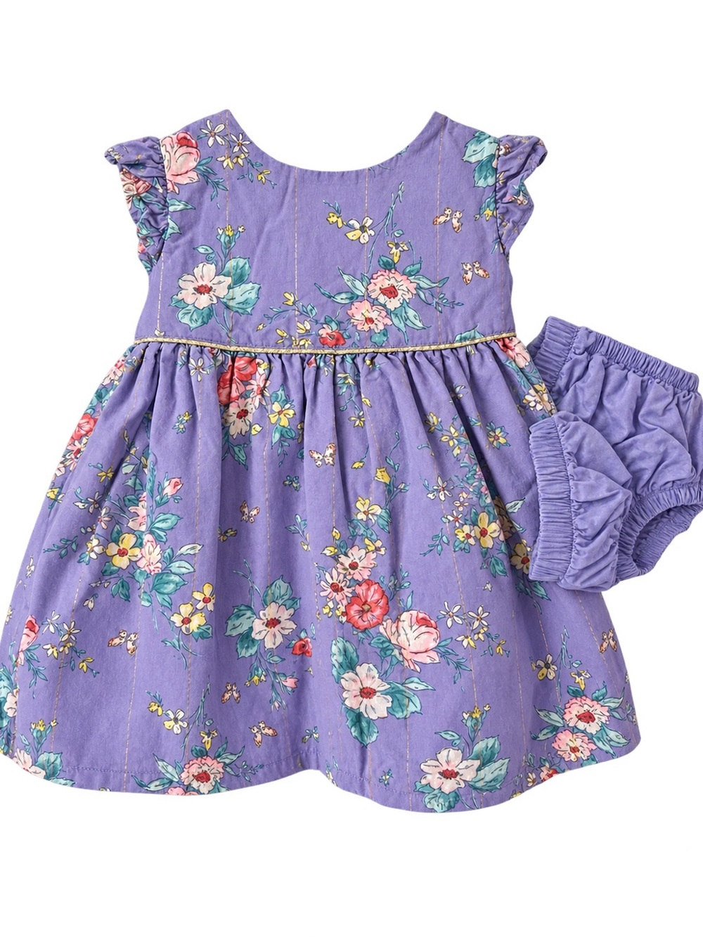 Baby B’gosh 6M Lavender Floral Dress & Bloomer Set